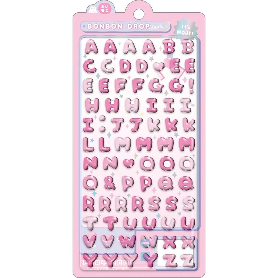 スーパーマリオ ボンボンドロップシール(文字) もじもじボンボン