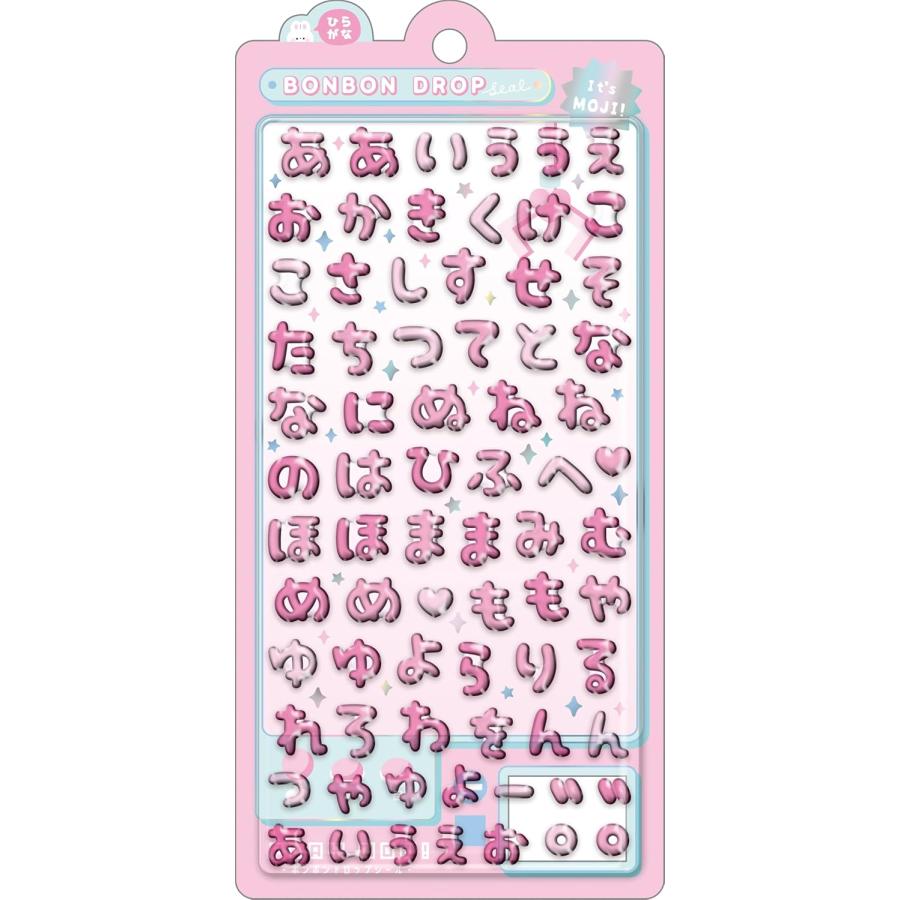 専用 もじもじボンボン ひらがな ピンク ボンボンドロップシール 国内正規品 スーパーマリオ ボンボンドロップシール(文字) もじもじボンボン