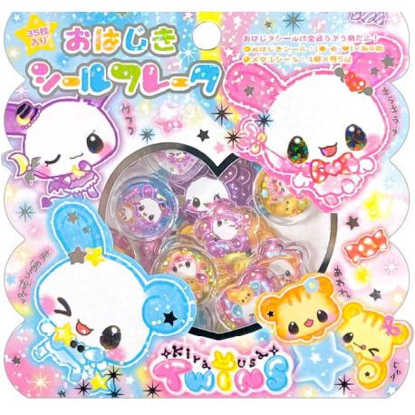 スーパーマリオ 平成レトロ おはじきシールフレーク キラうさTWINS