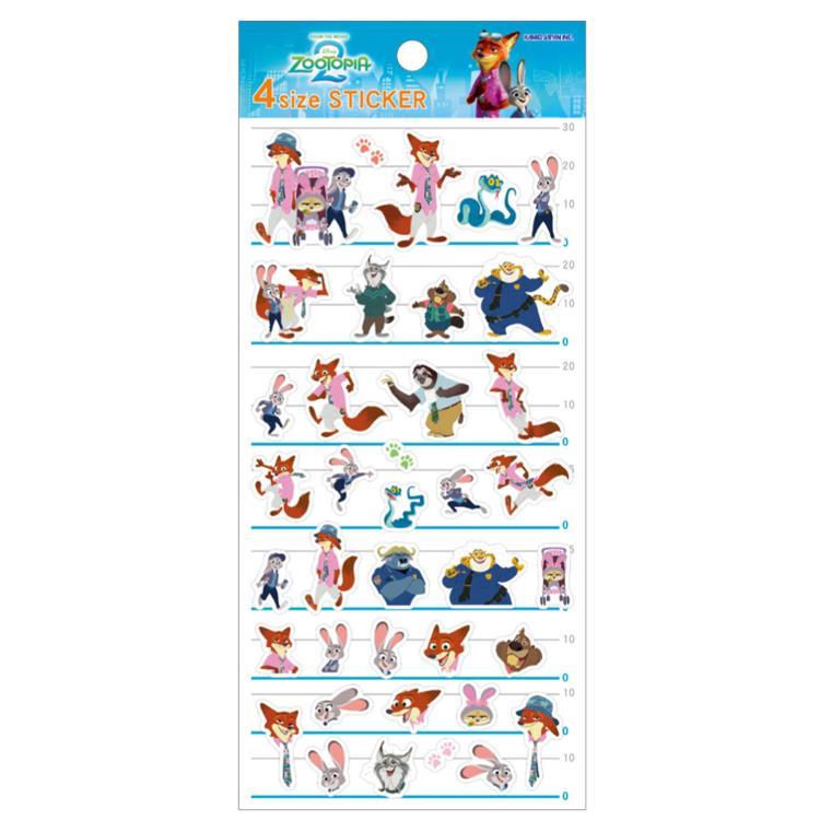 セキグチ カミオジャパン正規品 ズートピア 4SIZEステッカー
