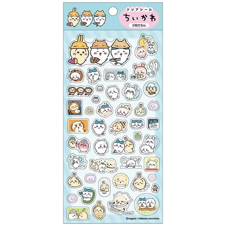セキグチ 極少量入荷 ちいかわ クリアシール 11.秋だもん シール交換