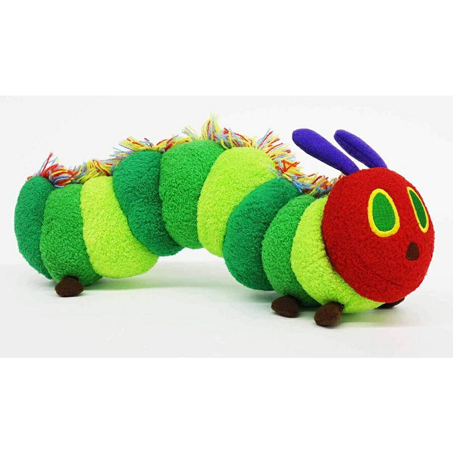 はらぺこあおむし ぬいぐるみ くたくたあおむし カラフルグリーン M 約