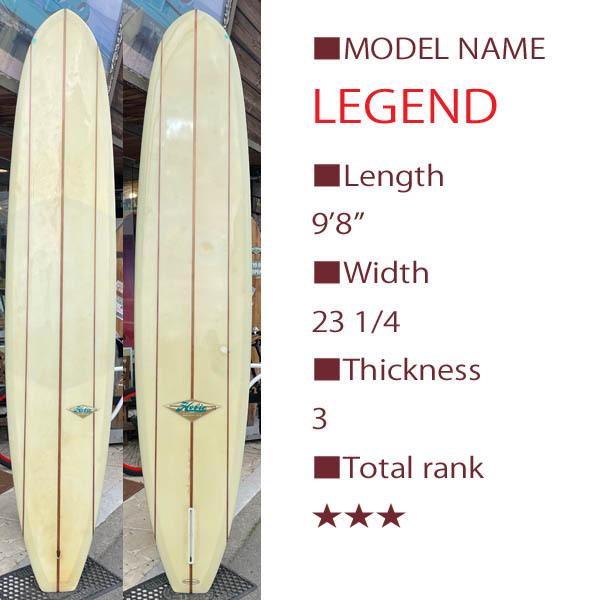 【PRICE DOWN】HOBIE LEGEND Shaped by Terry Martin（フィルエドワーズ　テリーマーチン　クラシック ）9'8" ホビー　ロングボード シングルフィン k2114