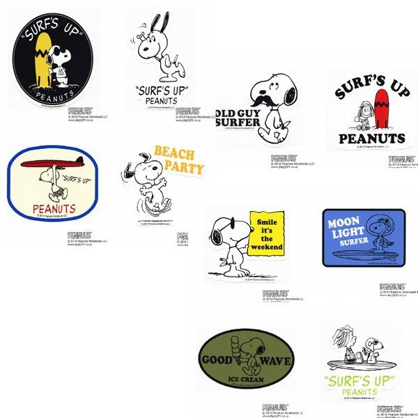 スヌーピー SNOOPY サーフショップ SURF ステッカー 12枚セット SNOOPY SURF 