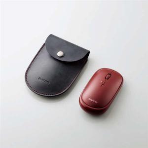 【ELECOM(エレコム)】ワイヤレスマウス BlueLED Bluetooth ４ボタン 薄型 モバイルマウス 収納ポーチ付 割当機能 レッド マウス[▲][EL]｜hobinavi2