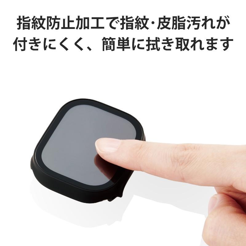 【ELECOM / エレコム】アップルウォッチ カバー Apple Watch Ultra 49mm ケース ゴリラガラス 表面硬度10H 全面保護 耐衝撃 側面マット ブラック [▲][EL]｜hobinavi2｜04