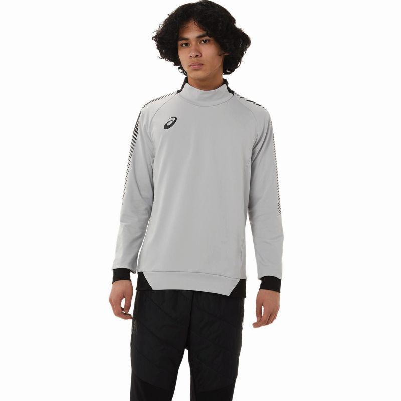 もる ストレッチトレーニングトップ 020 Pグレー XL サッカー アパレル