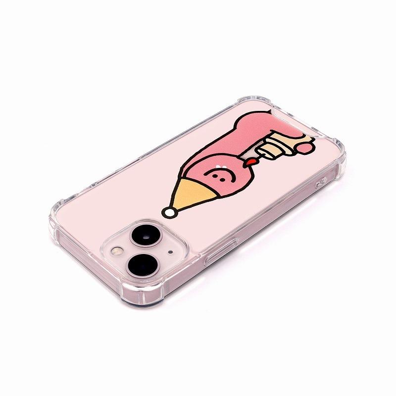 【168cm】ハイブリッドクリアケース for iPhone 13 mini Pink Olly with ケーキ スマホケース かわいい おしゃれ [▲][R]｜hobinavi2｜02
