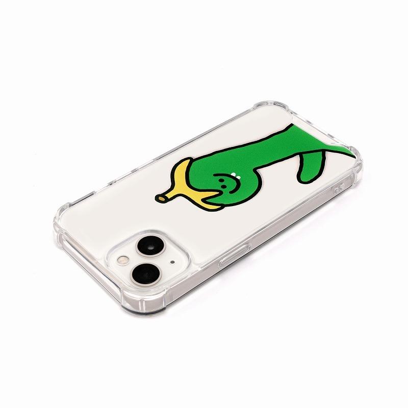 【168cm】ハイブリッドクリアケース for iPhone 13 Green Olly with バナナ  スマホケース かわいい おしゃれ [▲][R]｜hobinavi2｜02