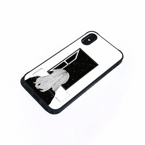 【Dparks（ディーパークス）】背面カバー型スマホケース iPhone XS / X  spirit case 窓際の女スマホケース iPhone アイフォン X XS iPhoneXS iPhone[▲][R]｜hobinavi2｜04