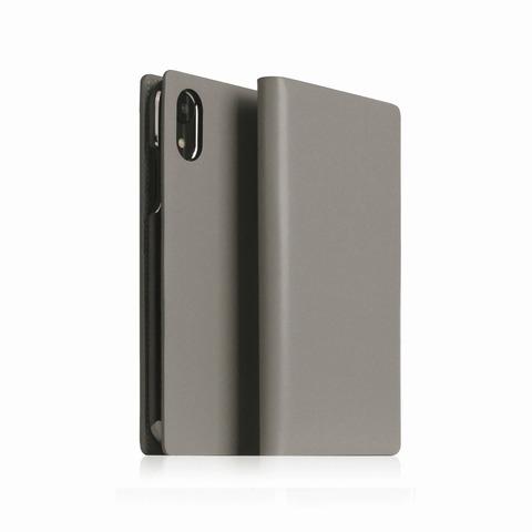 高評価の贈り物 【SLG Design（エスエルジーデザイン）】手帳型スマホケース iPhoneX[▲][R] XR アイフォン iPhone Diary　グレースマホケース Leather Skin Calf XR iPhone リモコン