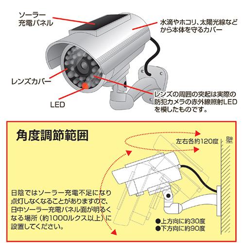 旭電機化成 ソーラー充電式 防犯ダミーカメラ ADC-301 812566  ホビー インテリア 雑貨 雑貨品[▲][AS]｜hobinavi2｜05