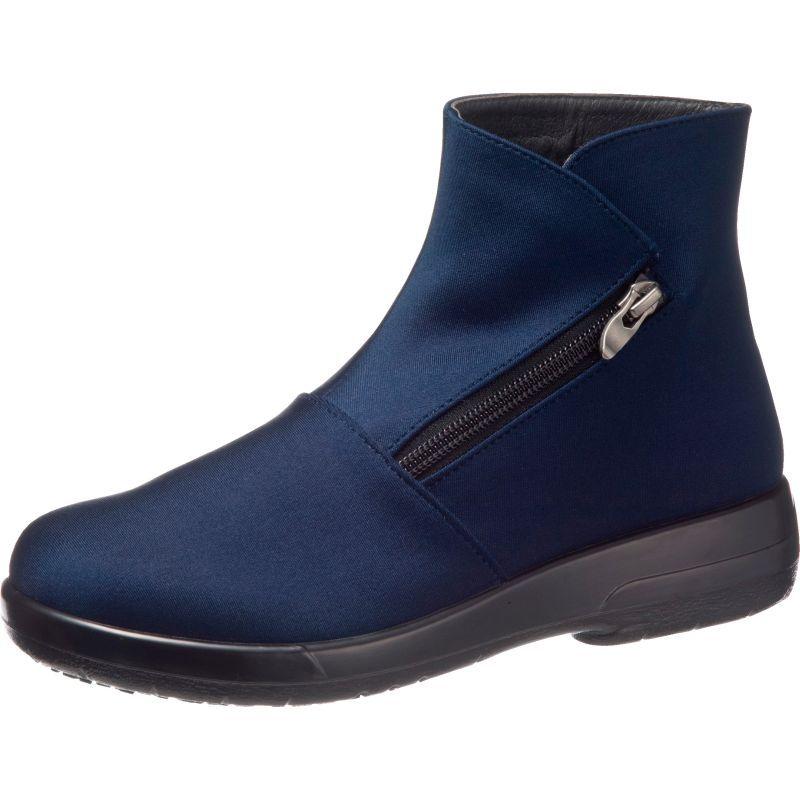 レディース ショートブーツ ラウンドトゥ 無地 ハイヒール 美脚 サイド