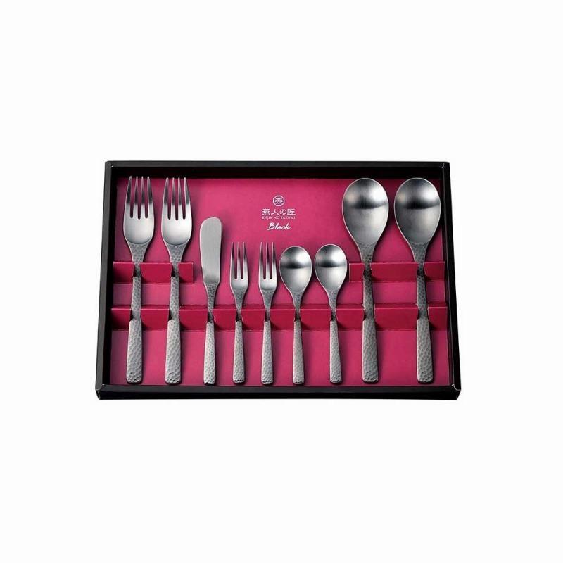 燕人の匠 ブラック カトラリー9pcs ECTB-1500 食器 カトラリー グラス[▲][AB]