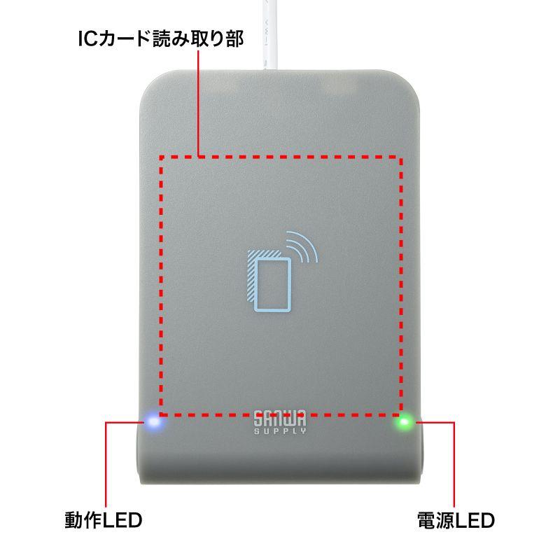 【サンワサプライ】非接触型ICカードリーダライタ USB A2.0接続 [▲][SW]｜hobinavi2｜05