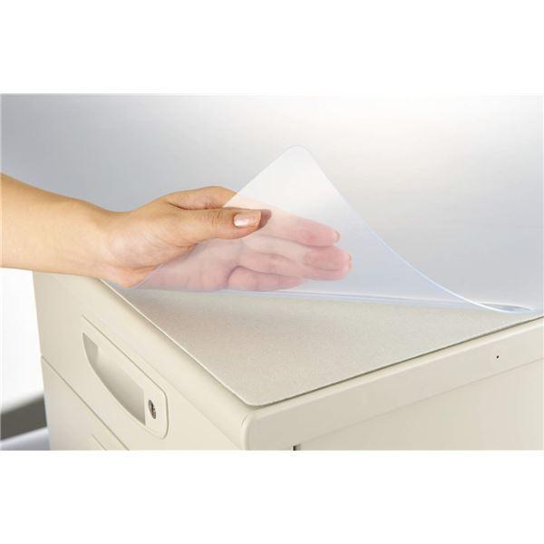 デスクマット 再生オレフィン1.5mm厚 1390×690mm グレーマット付 生活用品 インテリア 雑貨 文具 オフィス用品 デスクマット[▲][TP]