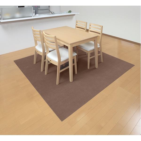 サンコー おくだけ吸着ロングマット90×600cmBR （KH-79） ブラウン 生活用品 インテリア 雑貨 カーペット マット[▲][TP]