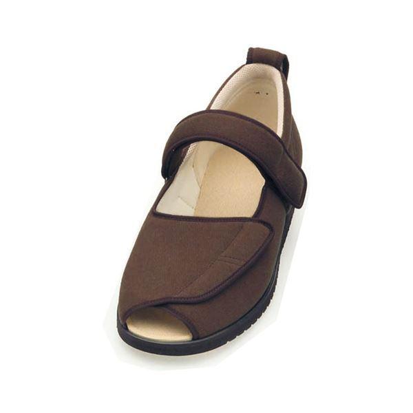 介護靴 施設・院内用 オープンマジック２ 5E(ワイドサイズ) 7009 両足 徳武産業 あゆみシリーズ ／5L (27.0〜27.5cm) ブラウン[▲][TP]