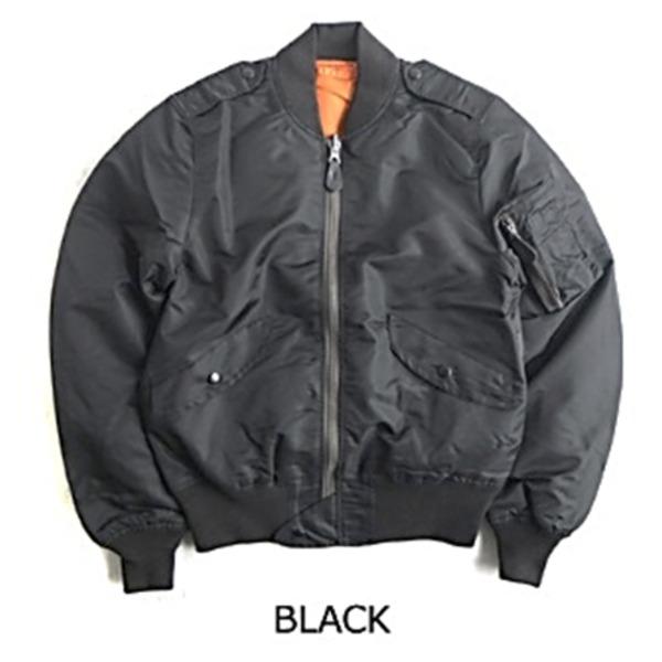 L-2B フライトジャケット 7448E モデル JJ170YN ブラック S レプリカ ホビー ミリタリー ウェア[▲][TP]