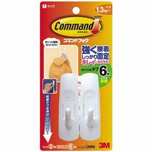 まとめ売り 3M コマンドフック M オフホワイト フック2個+タブ6枚 CMR6 1パック ×15セット 生活用品 インテリア 雑貨 文具 オフィス [▲][TP]