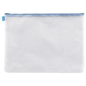 まとめ売り TANOSEE メッシュケース B4 タテ305×ヨコ410mm 青 1枚 ×10セット 生活用品 インテリア 雑貨 文具 オフィス用品[▲][TP]