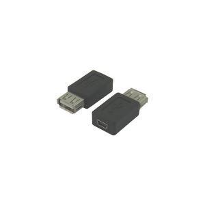 まとめ売り変換名人 USB A(メス)→miniUSB(メス) USBAB-M5BN ×20セット AV デジモノ[▲][TP]