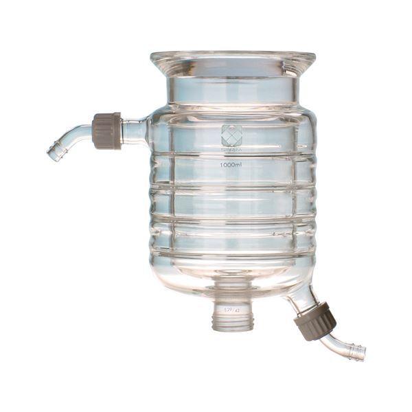 柴田科学 セパラブルフラスコ 円筒ジャケット形 バンド式（SCHOTTタイプ） 100mm 1L 005550-1001 ホビー 科学 研究 実験[▲][TP]