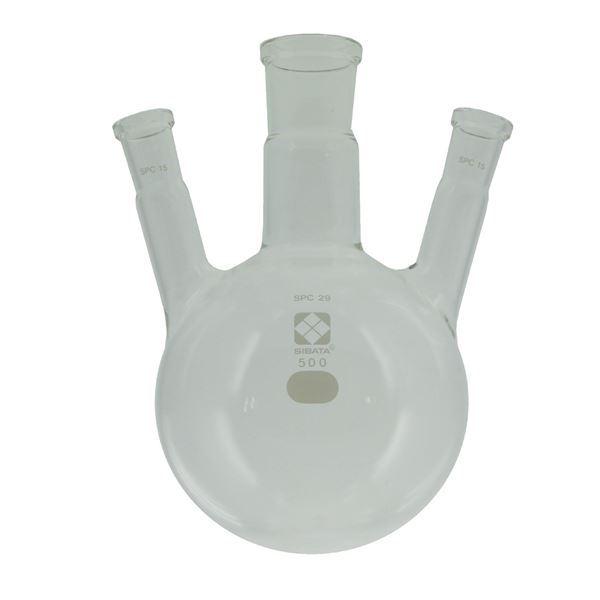 柴田科学 SPC三口丸底フラスコ 3L 030170-453 ホビー 科学 研究 実験[▲][TP]