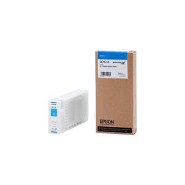 業務用3セット 純正品 EPSON エプソン インクカートリッジ SC1C35 C シアン AV デジモノ パソコン 周辺機器 インク インクカートリッ [▲][TP]