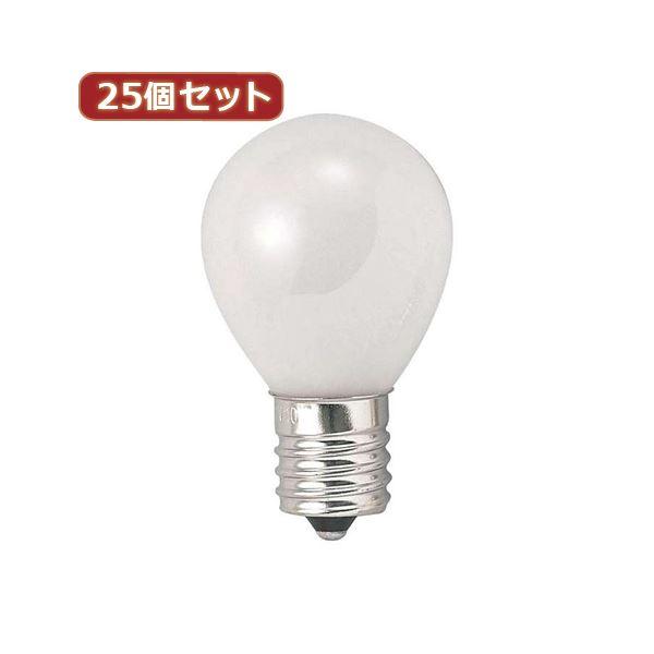 YAZAWA 25個セット クリプトンミニランプ25W形フロスト KS351722FX25 家電 生活家電 照明[▲][TP]