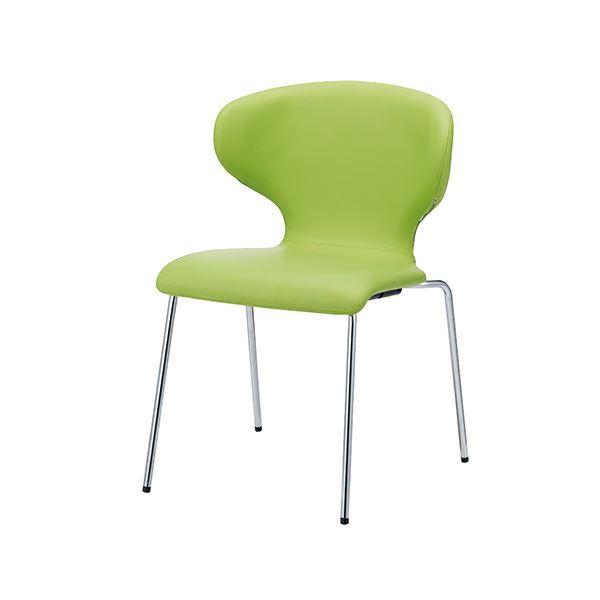 FRENZ 会議イス PN-N65L イエローグリーン 固定脚 生活用品 インテリア 雑貨 オフィス家具 事務用チェア[▲][TP]