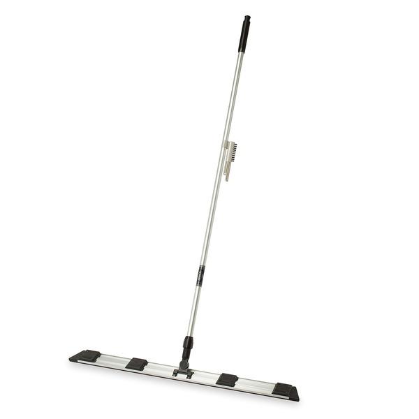 ライトモップII/掃除用品 本体のみ 幅90cm 全長：150.6cm プッシュタイプ ブラシ付き 頭・柄：アルミ 〔業務用 施設 店舗〕 生活用品 [▲][TP]