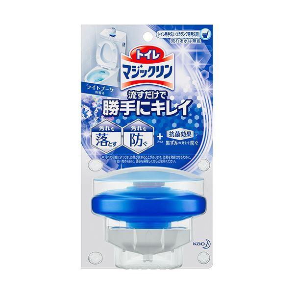 まとめ売り 花王 トイレマジックリン 流すだけで勝手にキレイ ライトブーケの香り 本体 80g 1個 ×10セット 生活用品 インテリア 雑貨[▲][TP]
