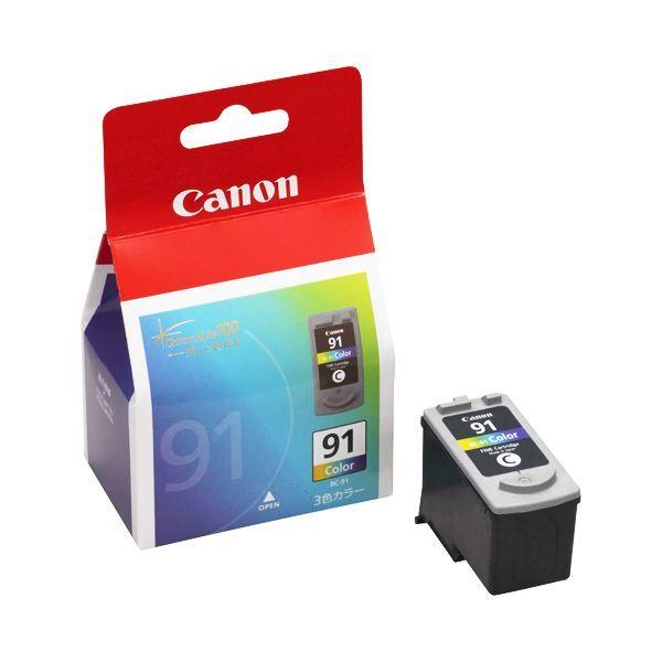 まとめ売り キヤノン Canon FINEカートリッジ BC-91 3色一体型 大容量 0393B001 1個 ×10セット AV デジモノ パソコン 周辺機器 イン [▲][TP]
