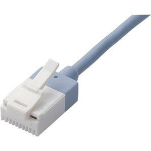 業務用 まとめ買い エレコムツメ折れ防止スーパースリムLANケーブル Cat6A準拠 ブルー 3m LD-GPASST/BU30 1本 パソコン 周辺機器 ケ [▲][TP]
