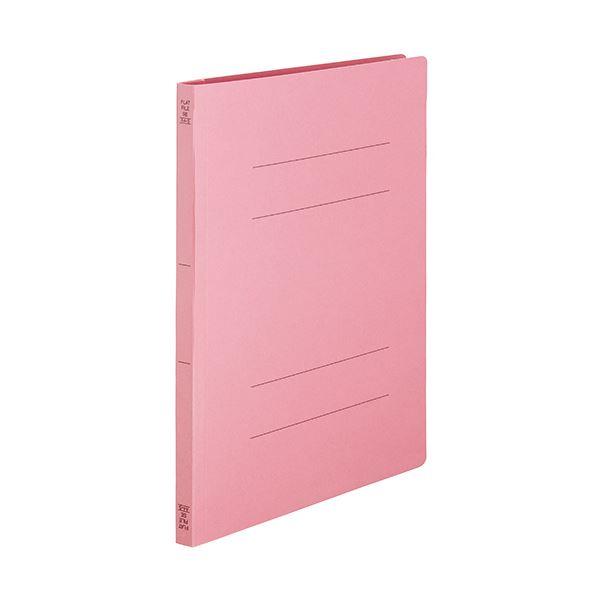 まとめ売り TANOSEEフラットファイルSE(スーパーエコノミー) A4タテ 150枚収容 背幅18mm ピンク1セット(50冊:10冊×5パック) ×10セッ[▲][TP]