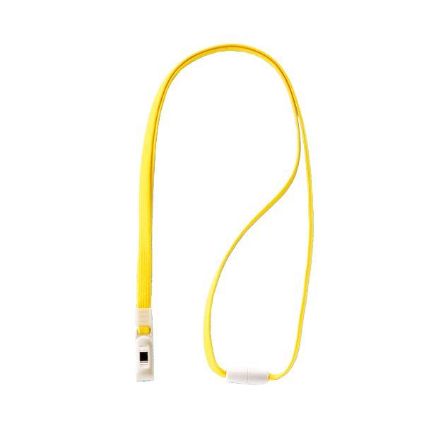 まとめ売り ライオン事務器 名札用ストラップイエロー N-7P 1本 ×50セット 生活用品 インテリア 雑貨 文具 オフィス用品 名札 カード[▲][TP]