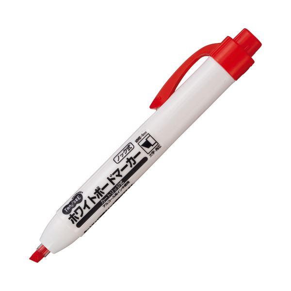 まとめ売り TANOSEE ノック式ホワイトボードマーカー カートリッジタイプ 角芯 赤 1本 ×100セット 生活用品 インテリア 雑貨 文具 オ[▲][TP]