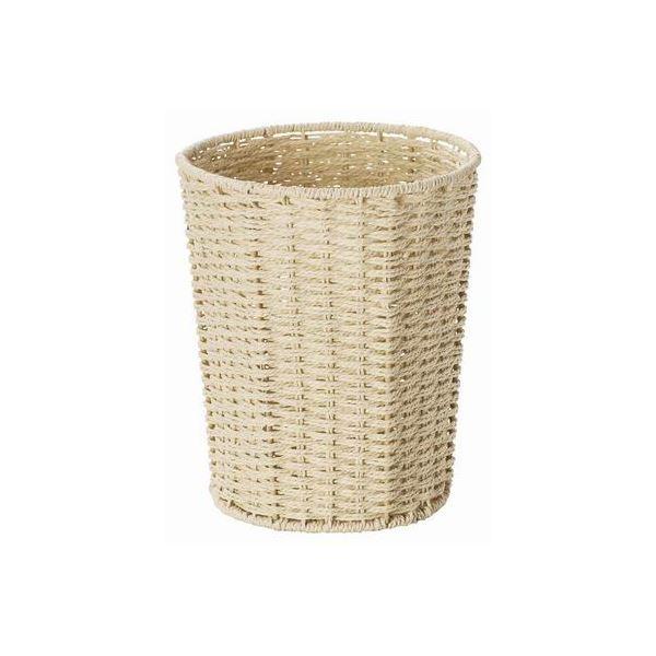 まとめ売り ペーパーダストボックス/ゴミ箱 ベージュ S 幅19.5×奥行19.5×高さ23.5cm ×24個セット 生活用品 インテリア 雑貨 日用雑[▲][TP]