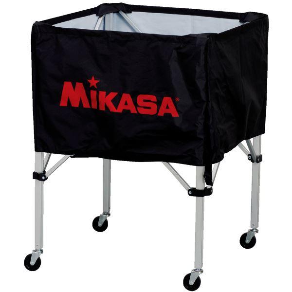 MIKASA（ミカサ）器具 ボールカゴ 箱型・中（フレーム・幕体・キャリーケース3点セット ブラック BCSPS スポーツ レジャー スポーツ用[▲][TP]