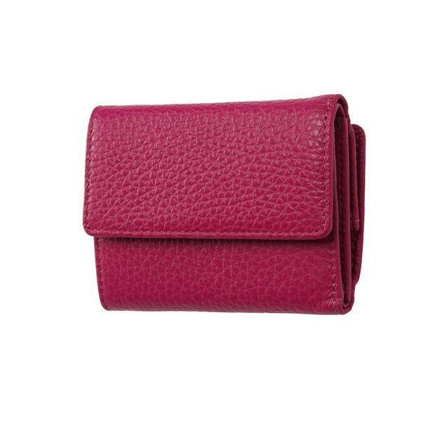 FRUH（フリュー） イタリアンレザー 3つ折り財布 コンパクトウォレット GL032-GP グレープ[▲][TP]