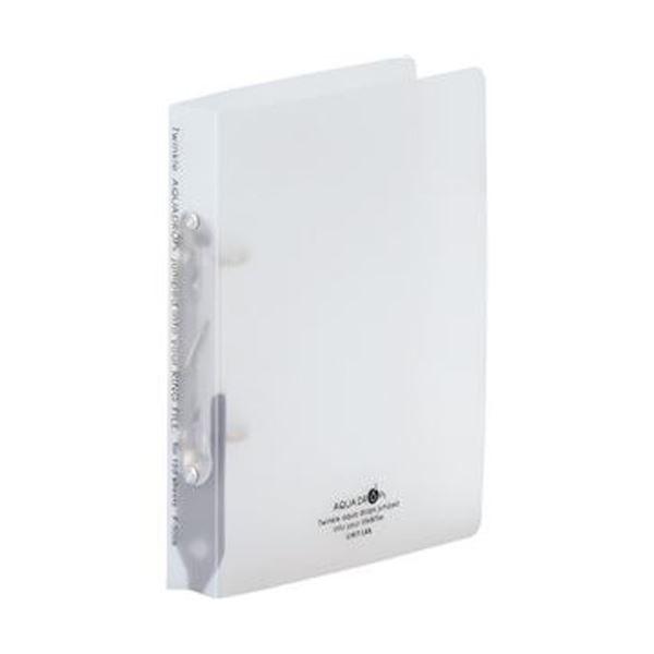 まとめ売りリヒトラブ AQUA DROPsリングファイル（ツイストリング）A5タテ 2穴 150枚収容 背幅32mm 乳白 F-5006-1 1冊 ×50セット 生 [▲][TP]