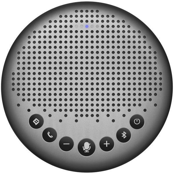 eMeet スピーカーフォン 360°集音 USB/Bluetooth対応 ノイズキャンセリングVoiceIA技術 連結可能 グレー LUNA-G LUNA-G[▲][TP]