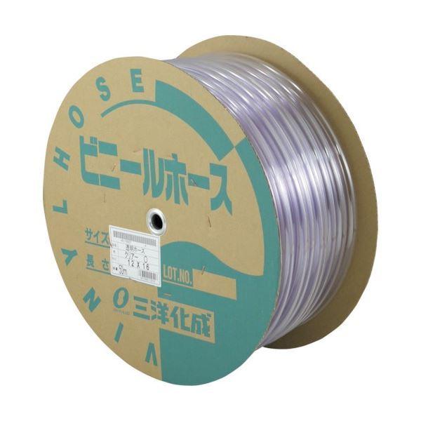三洋化成 透明ホース 12×16 50m ドラム巻 TM-1216D50T 1巻 [▲][TP]