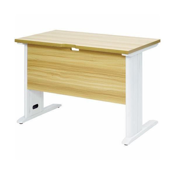 TRUSCO 平机 ナチュラル天板×白脚 幅1000×奥行600×高さ700mm TSLD1060NA-W 1台 組立品 [▲][TP]