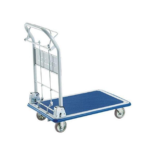 TRUSCO ドンキーカート ハンド式ブレーキタイプ 740×480mm 101NHB 1台 完成品 [▲][TP] TRUSCO プレス製台車 ドンキーカート ハンド式ブレーキタイプ740X480