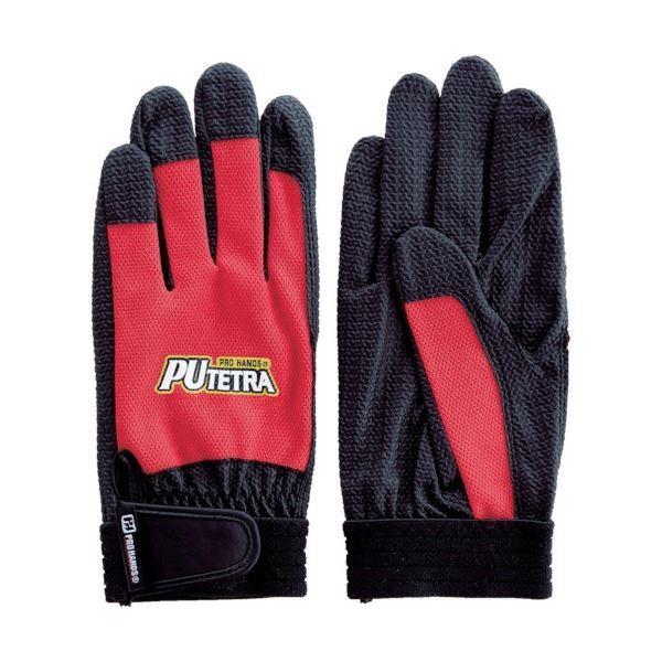 まとめ買い 富士グローブ PUテトラ TE-007 レッド L 0908 1双  [▲][TP]