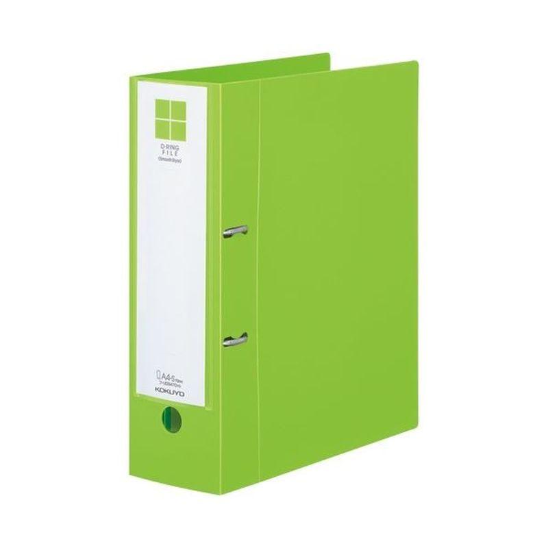まとめ買い コクヨ Dリングファイル(スムーススタイル) A4タテ 700枚収容 背幅95mm 黄緑 フ-UDS470YG 1冊  [▲][TP]