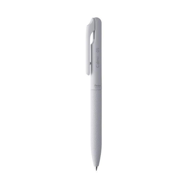 まとめ買い ぺんてる 単色ボールペン Calme 0.5mm インク色黒/グレイッシュホワイト軸 BXA105W-A 【×50セット】 【代引不可】[▲][TP]