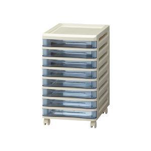 山田化学 スタックチェスト B4 超浅型8段 ダークブルー B4-SS8 1台 生活用品 インテリア 雑貨 文具 オフィス用品[▲][TP]